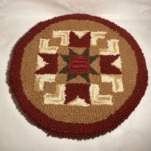 Handmade country chair pad 15”